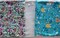 Birds flowers Grey Wood 2 Yards 2 in Cotton Fabric Last of the Best End of Bolt